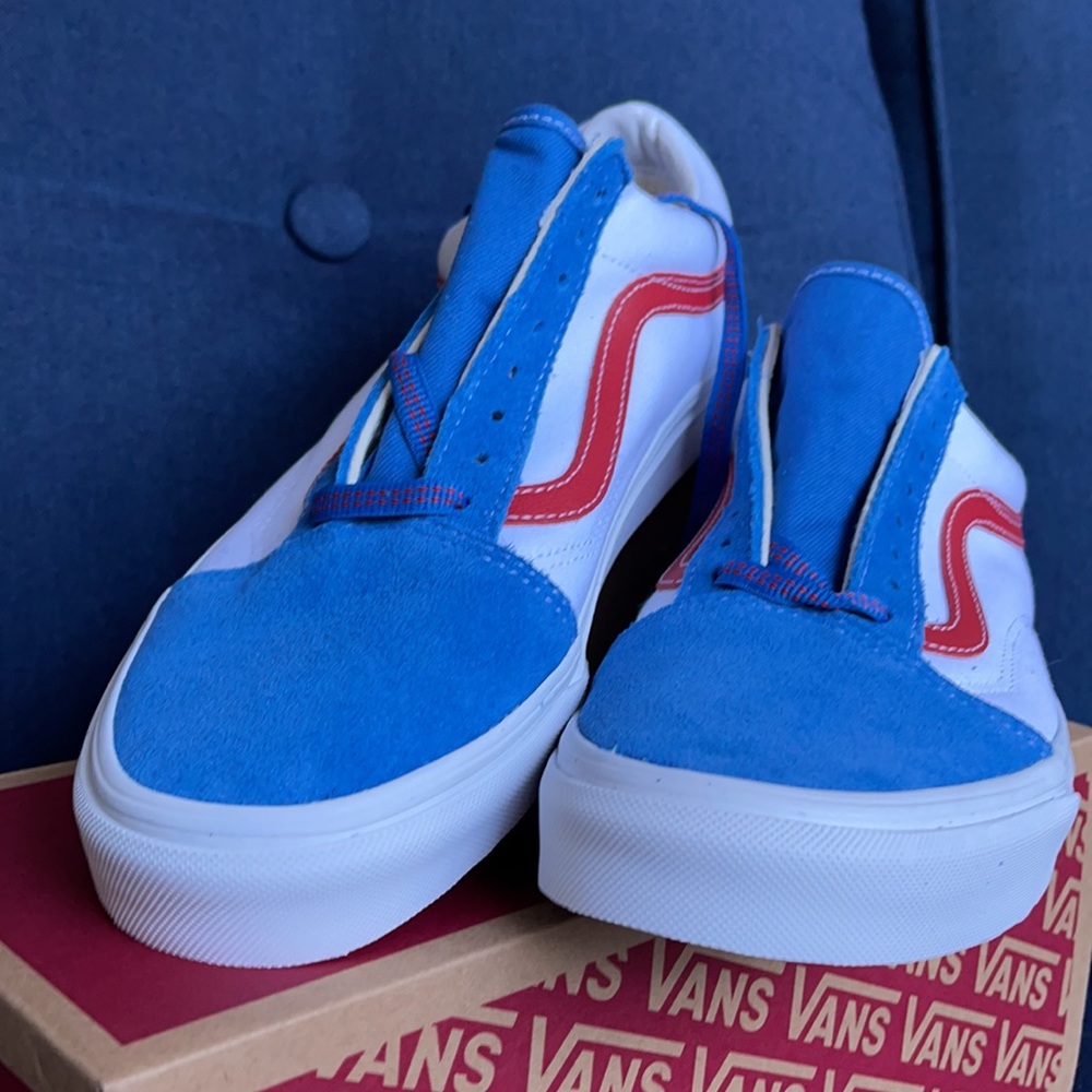 Vans Men’s Old Skool Sport Pop Vallartabl/Red Sneakers - Picture 8 of 16